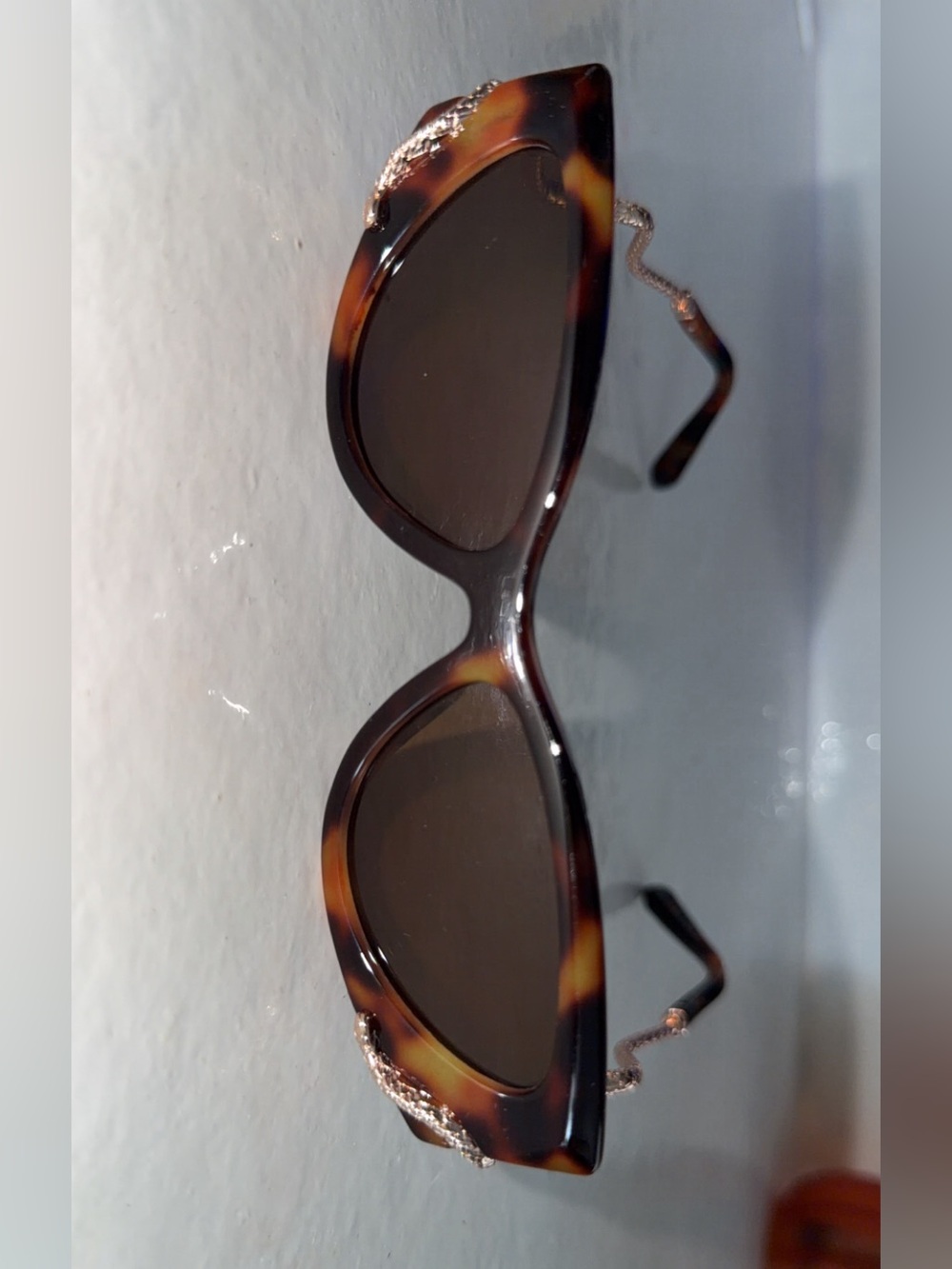 Tortoiseshell Cat-Eye Sunglasses - Brown Lenses